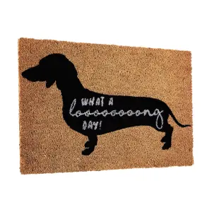 Interiors by Premier What a Long Day Sausage Dog Doormat