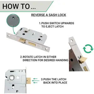 AFIT Satin Aluminium Return To Door Lever on Rose Handle Bathroom Lock Kit 76mm Hinges