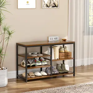 Multi-tiered Shoe Rack Industrial Shoe Storage Organizer