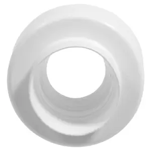 SPARES2GO External Toilet Flush Cone Rubber White Pipe to Pan Sealing Flexible Stretch Washer WC Connector