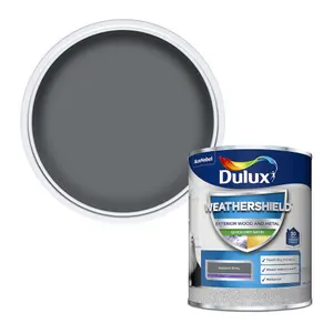 Dulux Weathershield Gallant grey Satinwood Exterior Metal & wood paint, 750ml