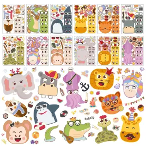 Party Animals Face Design Sticker