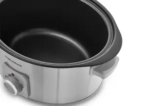 Morphy Richards Brushed Stainless Steel 6.5L Slow Cooker