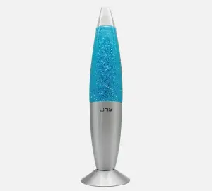 16inch Wax Lava Lamp Mood Motion Relaxation Lighting Bedroom & Living Room Decor - Glitter Blue