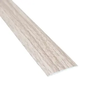 Self-adhesive wood effect aluminium door floor bar edge trim threshold profile  930mm x 35mm a08 arctic