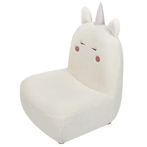 Kids Chair LULEA Fabric Off-White