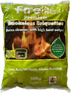 Firelite Premium Smokeless 10kg x 48 Bags