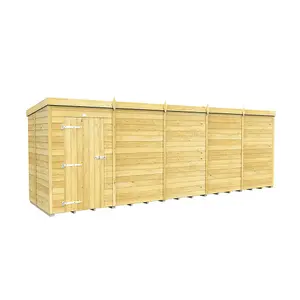 DIY Sheds 20x5 Pent Shed - Single Door Without Windows