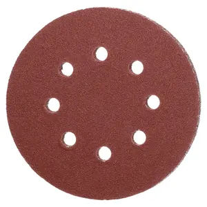 125mm 5" Hook And Loop Sanding Sander Abrasive DA Discs Medium 80 Grit 15pc