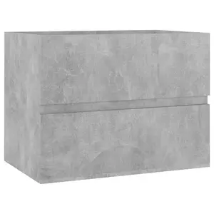 Berkfield Bathroom Furniture Set Concrete Grey Engineered Wood