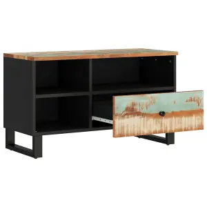 Berkfield TV Cabinet 80x33x46 cm Solid Wood Reclaimed and Engineered Wood