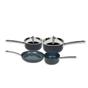 Cermalon Hard Anodised 4 Piece Starter Cookware Set