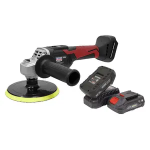 Sealey 20V 4Ah SV20 Series 150mm Cordless Rotary Polisher Kit CP20VRPKIT