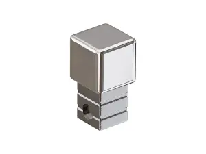 ILCOM CORNER FINISHING CAP FOR  STAINLESS STEEL PROFILES - Silver Polished