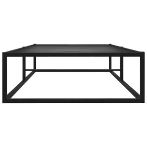 Berkfield Bed Frame Black Metal 100x200 cm