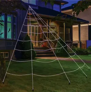 Giant Halloween Spider Web Decoration Outdoor Indoor House Garden - 7m