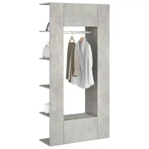 Berkfield Hallway Cabinets 2 pcs Concrete Grey Engineered Wood