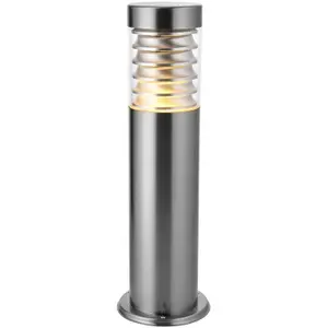 2 PACK Outdoor IP44 Bollard Light Marine Grade Steel Lamp Post Garden Patio