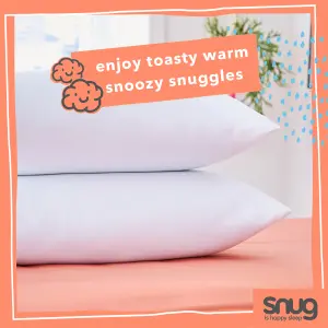 Snug Snuggle Up Medium Hypoallergenic Pillow, Pair of 2