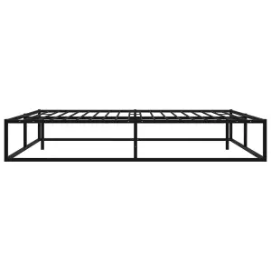 Berkfield Bed Frame Black Metal 180x200 cm 6FT Super King