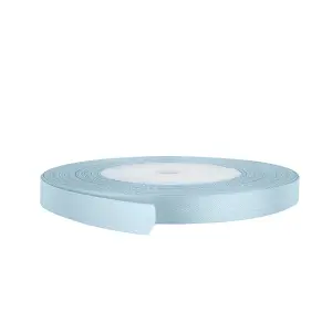 15mm Sky Blue Double Sided Satin Polyester Ribbon Roll, 25 metres