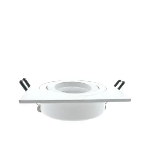 Luminosa Helium Recessed Downlight Light White Squared