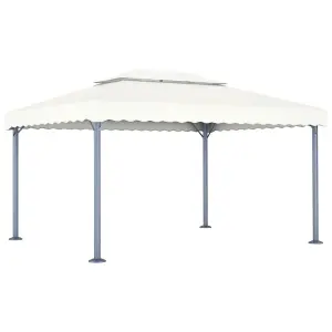 Berkfield Gazebo 400x300 cm Cream Aluminium