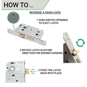 AFIT Satin Aluminium Return To Door Lever on Rose Handle Sashlock Kit - 102mm Hinges