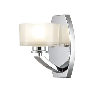 Elstead Hinkley Meridian Wall Lamp Polished Chrome, IP44