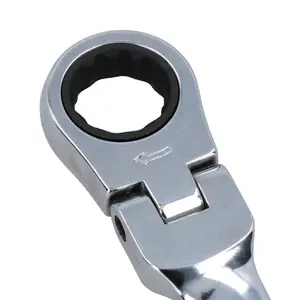 19mm Metric Flexi Head Ratchet Combination Spanner Wrench 72 Teeth