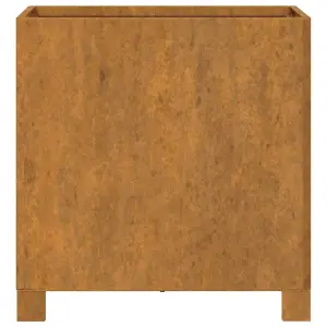 Berkfield Planter with Legs Rusty 42x40x43 cm Corten Steel