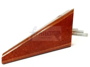 SET OF 4 REPLACEMENT FURNITURE SQUARE FEET MAHOGANY STAIN TAPERED WOODEN LEGS 150mm HIGH M10