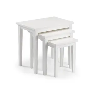 Elvina 3 Piece Nest of Tables White