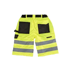 SAFE-GUARD by Result Mens Hi-Vis Cargo Shorts Fluorescent Yellow (S)