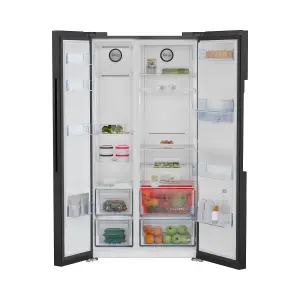 Beko ASD2442VPZ 60:40 American style Freestanding Frost free Fridge freezer