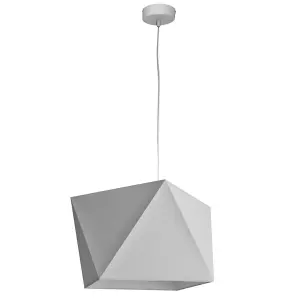 Luminosa Adamant Pendant Ceiling Light Grey 40cm