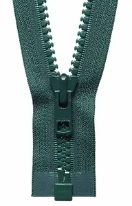 HYV/W O/E ZIP 66CM - Vislon Heavyweight Open End Zip: 66cm: Forest Green - YKK