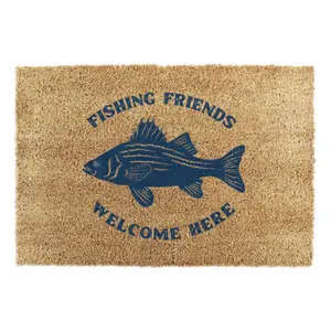 Fishing Friends Welcome Doormat (90 x 60cm)