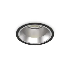 Luminosa Off Round Recessed Downlight Black 16.2cm 3000K