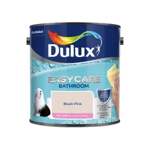 Dulux Easycare Blush pink Soft sheen Emulsion paint, 2.5L