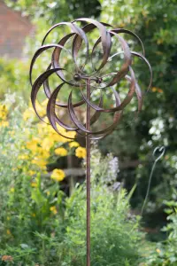 Pemberley Garden Wind Sculpture - Brushed Copper