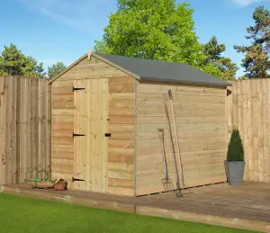 Empire 9000 Premier Apex Shed 5x7 pressure treated tongue and groove wooden garden shed (5' x 7' / 5ft x 7ft) (5x7)