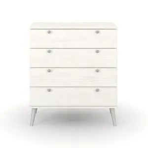 Core Products Augusta Curve 4 drawer chest , White