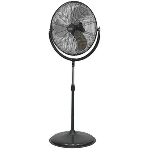 Industrial 20" Pedestal Fan - 3 Speed Settings - High Velocity - Fully Guarded