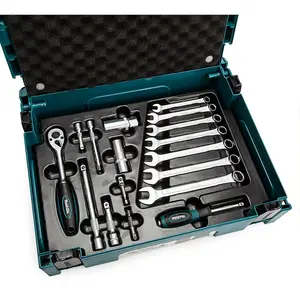 Makita 120PC General Maintenance Kit Spanner Socket Mechanics Screwdriver Set