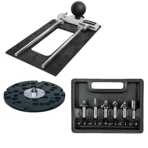 Trend 1/2 Router Accessory Kit Universal Unibase Bit Set 7 Function Router Base