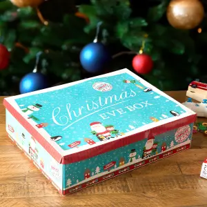 Blue Festive Character Christmas Eve Box - Medium