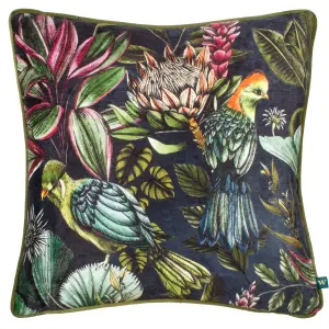 Wylder Leilani Twilight Printed Chenille Polyester Filled Cushion