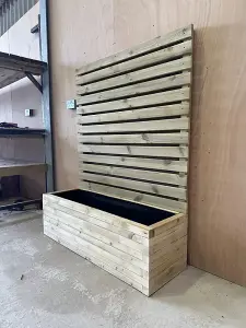 Norfolk Planter and Trellis - Wood - L180 x W40 x H210 cm