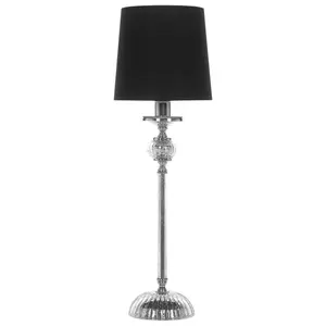 Beliani Glam Table Lamp Black KUBENA